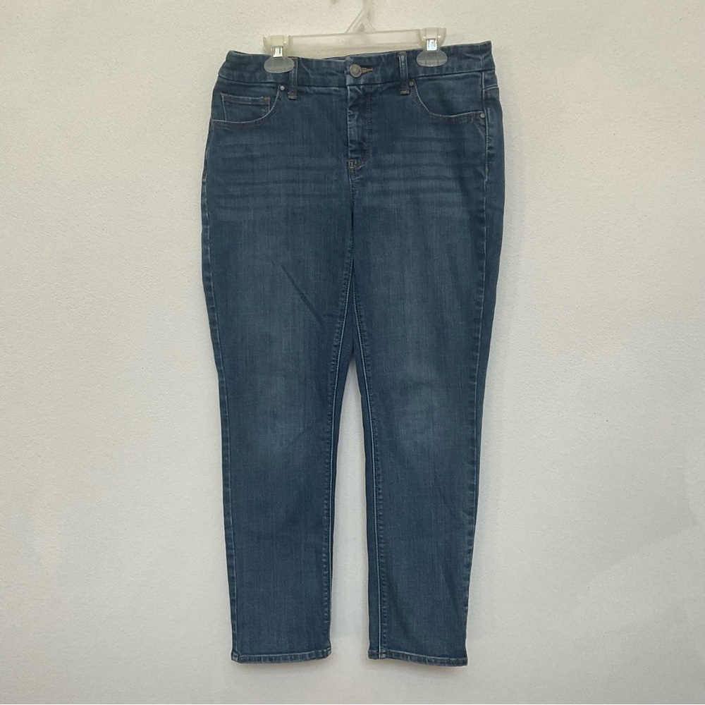 So Slimming By Chico's Mid Wash Ankle Length Skinny Jeans Size 00 US Size 2